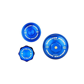 SINISTER DIESEL BILLET BLUE CAP KIT FOR FORD POWERSTROKE 2008-2010 6.4L