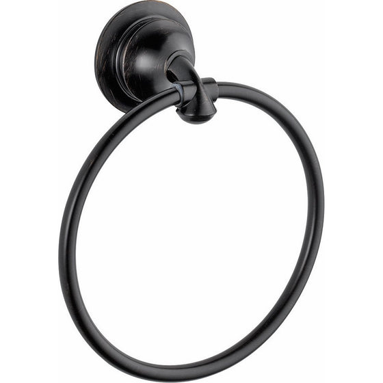 Delta Faucet 79446-RB Linden Towel Ring, SpotShield Venetian Bronze