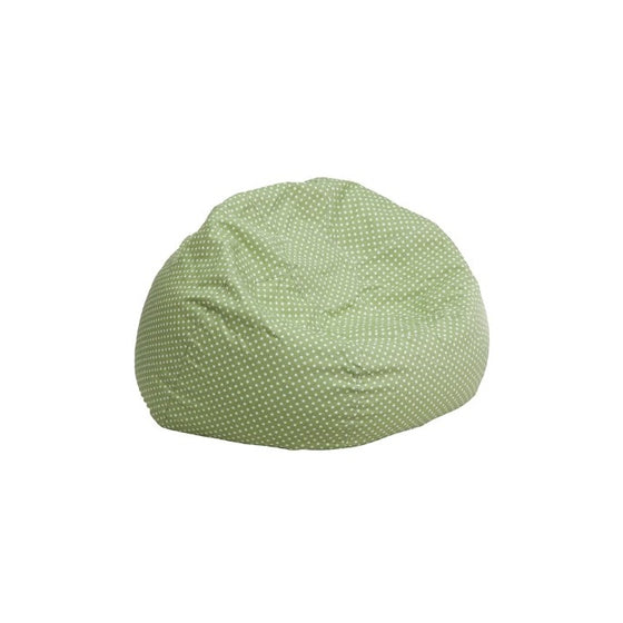 Flash Furniture Small Green Dot Kids Bean Bag Chair