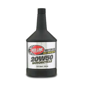 Red Line RED42504 20W-50 Motorcycle Oil - 1 Quart Bottle