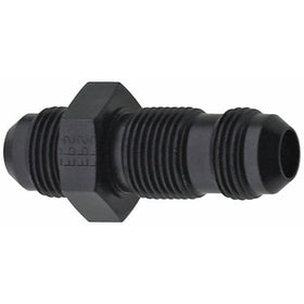 Fragola 483208-BL Black Size (-8) Straight Bulkhead Fitting