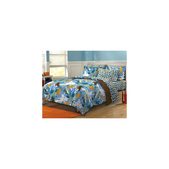 My Room Extreme Sports Ultra Soft Microfiber Boys Comforter Set, Multi-Colored, Full