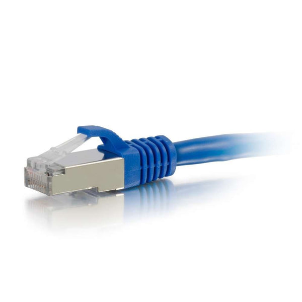 C2G/Cables to Go 28713 Cat5E Molded Shielded (STP) Network Patch Cable, Blue (150 Feet/45.72 Meters)