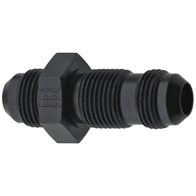 Fragola 483210-BL Black Size (-10) Straight Bulkhead Fitting