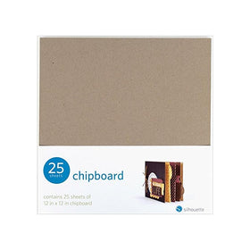 Silhouette of America Silhouette Chipboard, 12 by 12-Inch, 25/Pack