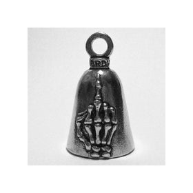 Guardian The Middle Finger Bones Skeleton Hand Motorcycle Biker Luck Gremlin Riding Bell or Key Ring