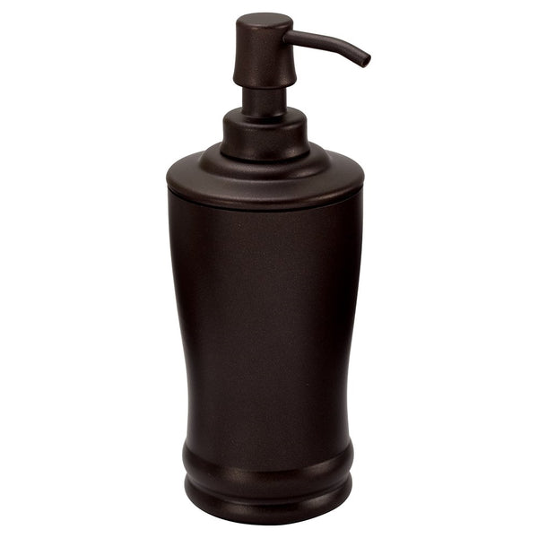 InterDesign Olivia Tall Liquid Soap & Lotion Dispenser Pump for Kitchen or Bathroom Countertops, Bronze