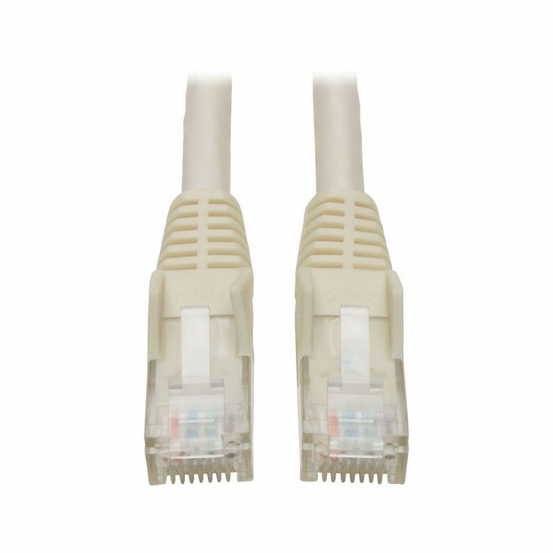 Tripp Lite Cat6 Gigabit Snagless Molded Patch Cable (RJ45 M/M) - White, 15-ft.(N201-015-WH)