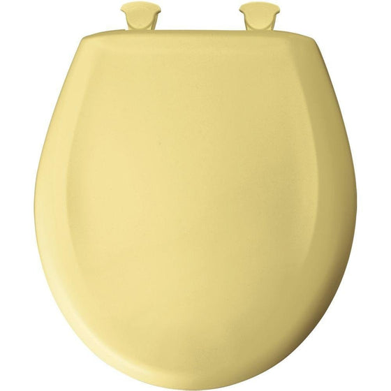 Bemis 200SLOWT 211 Lift-Off Plastic Round Slow-Close Toilet Seat, Yellow