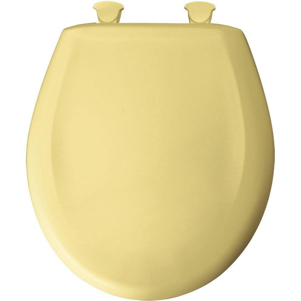 Bemis 200SLOWT 211 Lift-Off Plastic Round Slow-Close Toilet Seat, Yellow
