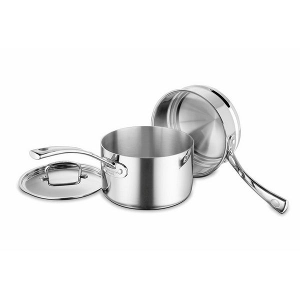 Cuisinart FCT1113-18 French Classic Tri-Ply Stainless 3-Piece Saucepan and Double Boiler Set