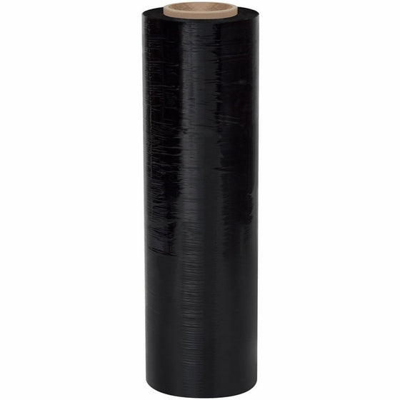 Aviditi SF188B Blown Hand Stretch Film, 1500' Length x 18" Width, 80 Gauge Thick, Black (Case of 4)