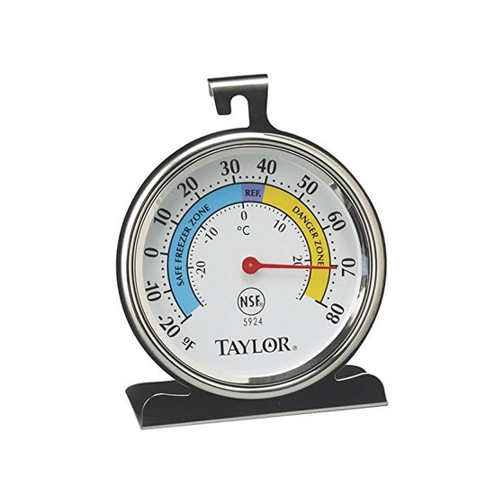 Taylor Refrigerator Thermometer -20 Deg F To 80 Deg F 3-1/4" X 3-3/4"