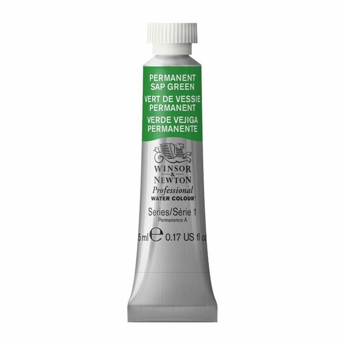 Winsor & Newton Professional Water Color Tube, 5ml, Permanent Sap Green