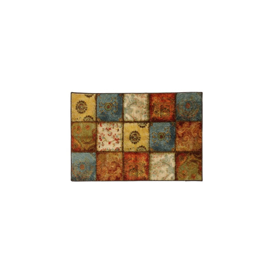 Townhouse Rugs 30-Inch by 46-Inch Area Rug, Artifact Patchwork