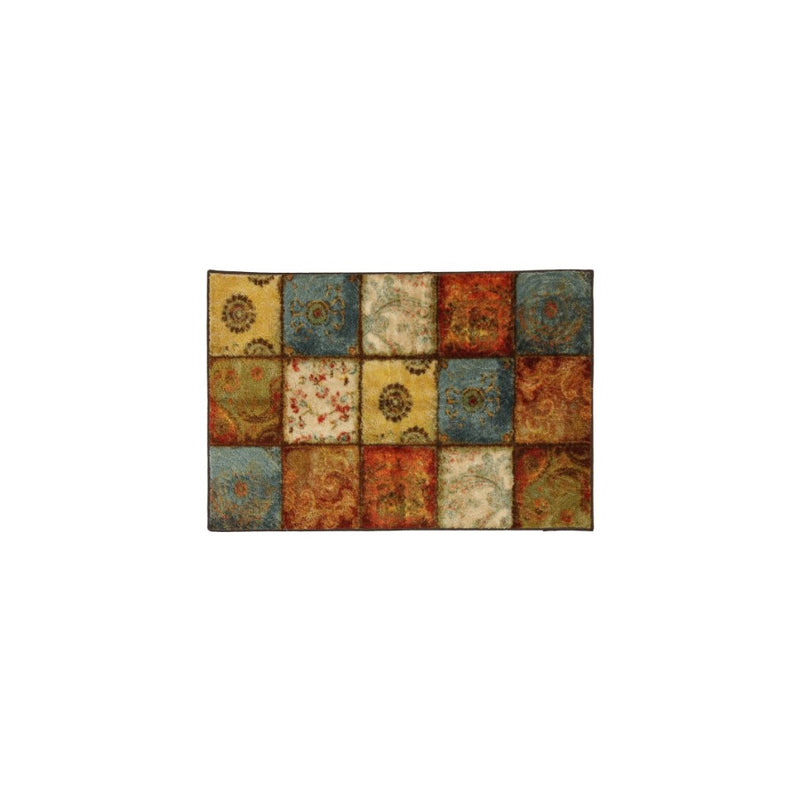 Townhouse Rugs 30-Inch by 46-Inch Area Rug, Artifact Patchwork