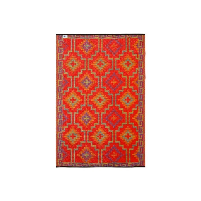 Lhasa - Orange & Violet (4' x 6')