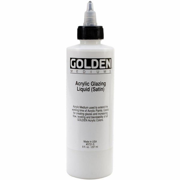 Golden Acryl Med 16 Oz Glaze Liquid Satin