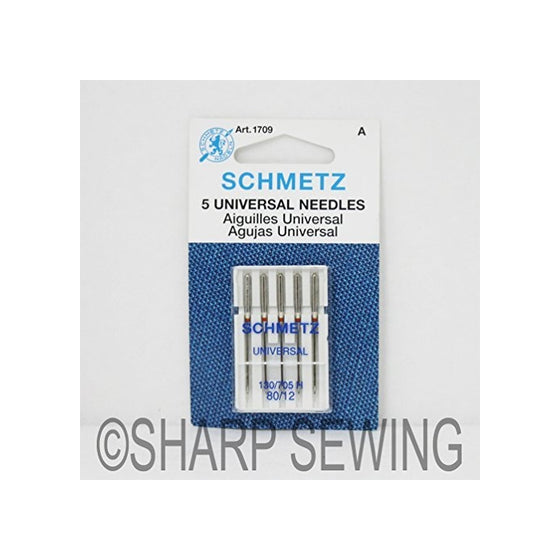 Universal Machine Needles-Size 12/80 5/Pkg