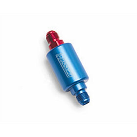 Russell 650130 Red and Blue Anodized Aluminum Competition Fuel Filter