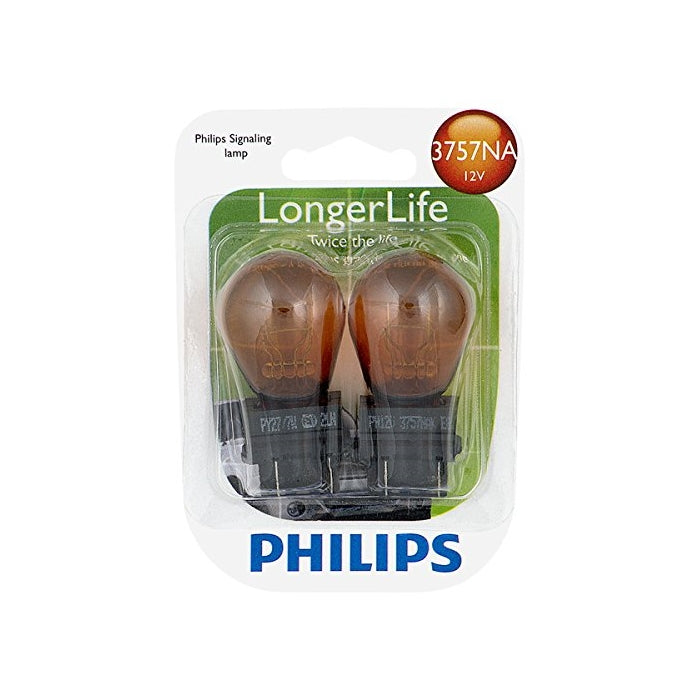 Philips 3757NA LongerLife Miniature Bulb, 2 Pack