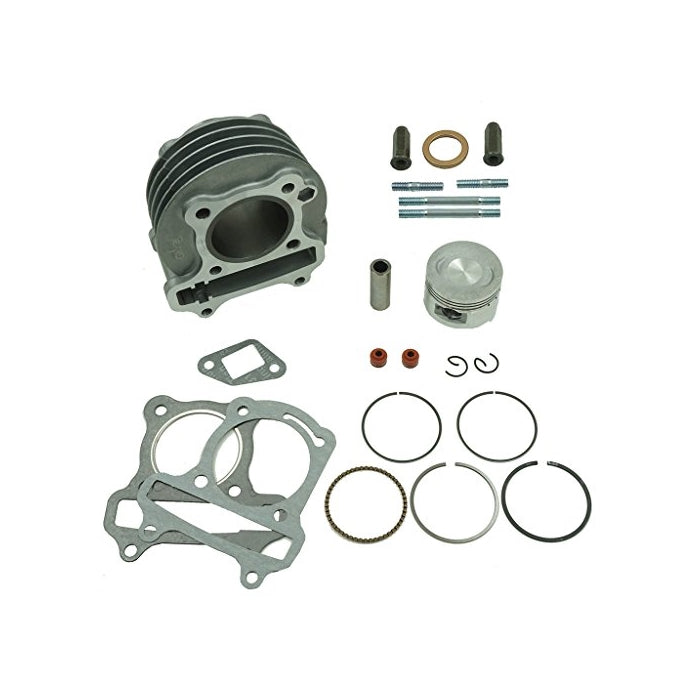 Glixal ATMT1-011 139QMB 139QMA Scooter Big Bore Cylinder Kit Rebuild Kit GY6 100cc 50mm Moped ATV Go-Kart