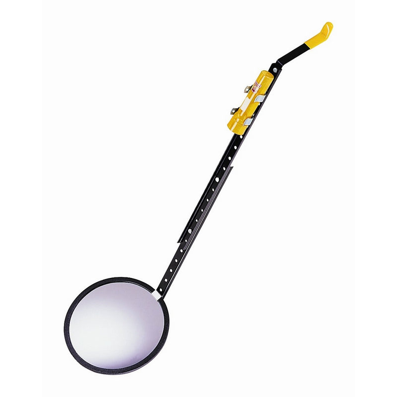 See All DUC-12C Delux Round Convex Inspection Security Mirror with Wheel, 12" Diameter