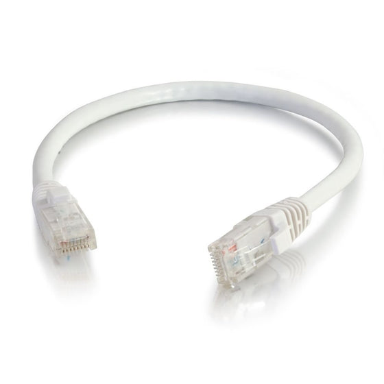 C2G/Cables to Go 19352 Cat5e Snagless Unshielded (UTP) Network Patch Cable, White (150 Feet/45.72 Meters)