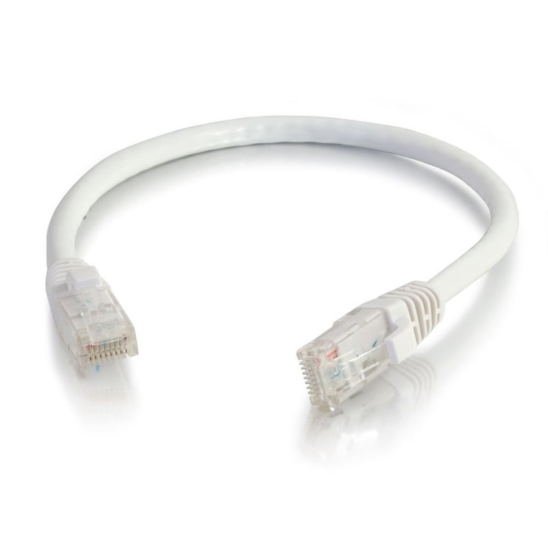 C2G/Cables to Go 29952 Cat5e Snagless Unshielded (UTP) Network Patch Cable, White (1 Foot/0.30 Meters)