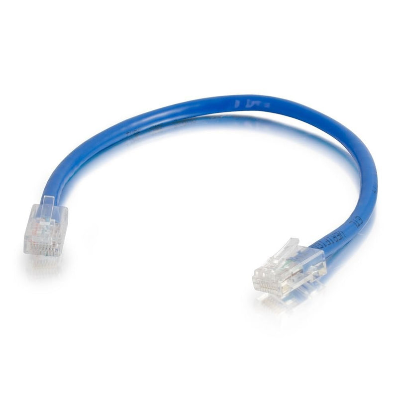 C2G/Cables to Go 22691 Cat5E Non-Booted Unshielded (UTP) Network Patch Cable, Blue (10 Feet/3.04 Meters)