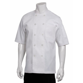 Chef Works Men's Volnay Chef Coat, White, Large