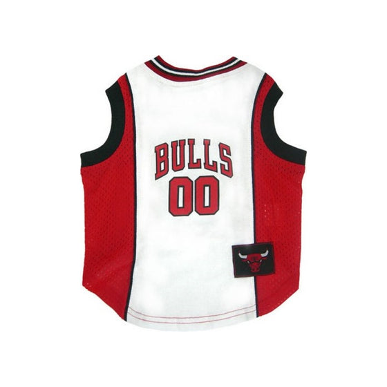 NBA Pet Mesh Tank Top, Medium, Chicago Bulls