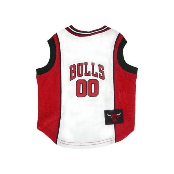 NBA Pet Mesh Tank Top, Medium, Chicago Bulls