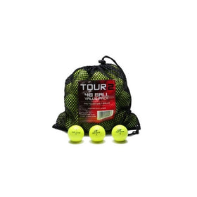 Color Various Brands Recycled Golf Balls in Mesh Bag (Yellow 48 Pack)