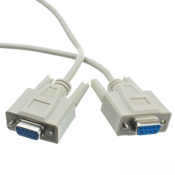 CableWholesale 6-Feet DB9 Female/DB9 Female, 8C, Null Modem Cable (10D1-20406)