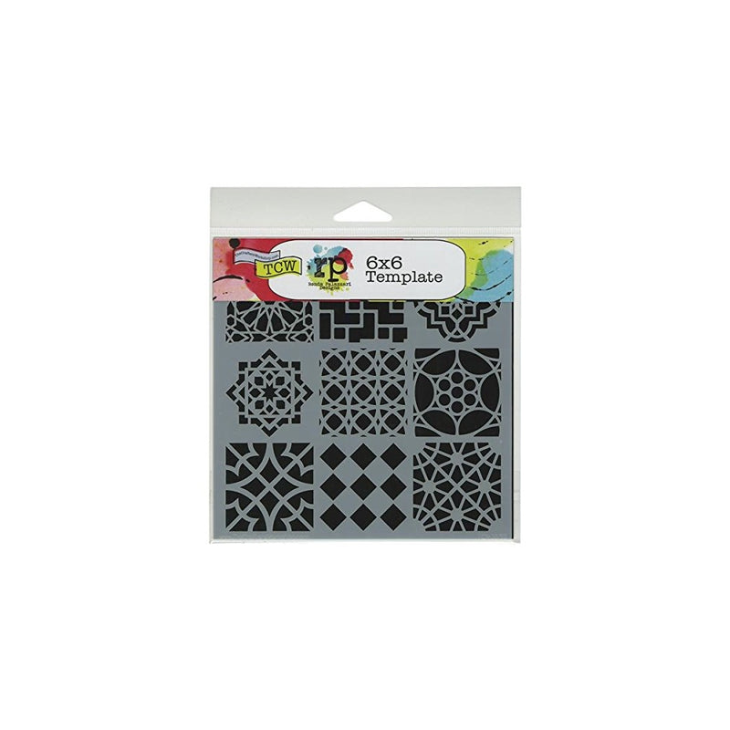 Crafters Workshop Template, 6 by 6-Inch, Moroccan Tile