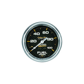 Auto Meter 4811 Carbon Fiber Mechanical Fuel Pressure Gauge