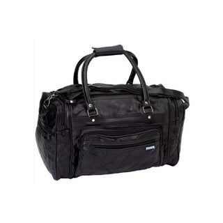 Maxam 18" Leather Tote Barrel Bag