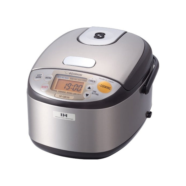 Zojirushi NP-GBC05-XT Induction Heating System Rice Cooker and Warmer, Stainless Dark Brown