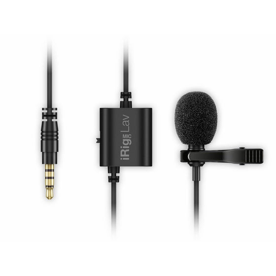 IK Multimedia iRig Mic Lav compact lavalier microphone for smartphones and tablets