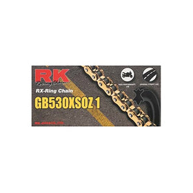 RK Racing Chain GB530XSOZ1-108 108-Links Gold X-Ring Chain with Connecting Link