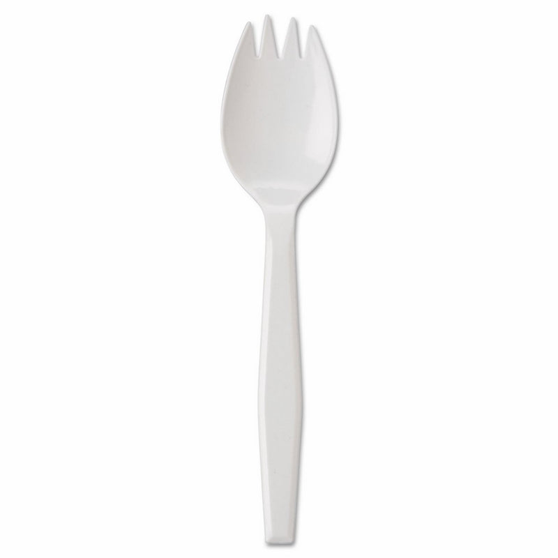 General Supply PPSPK Medium-Weight Cutlery Spork White 1000/Carton