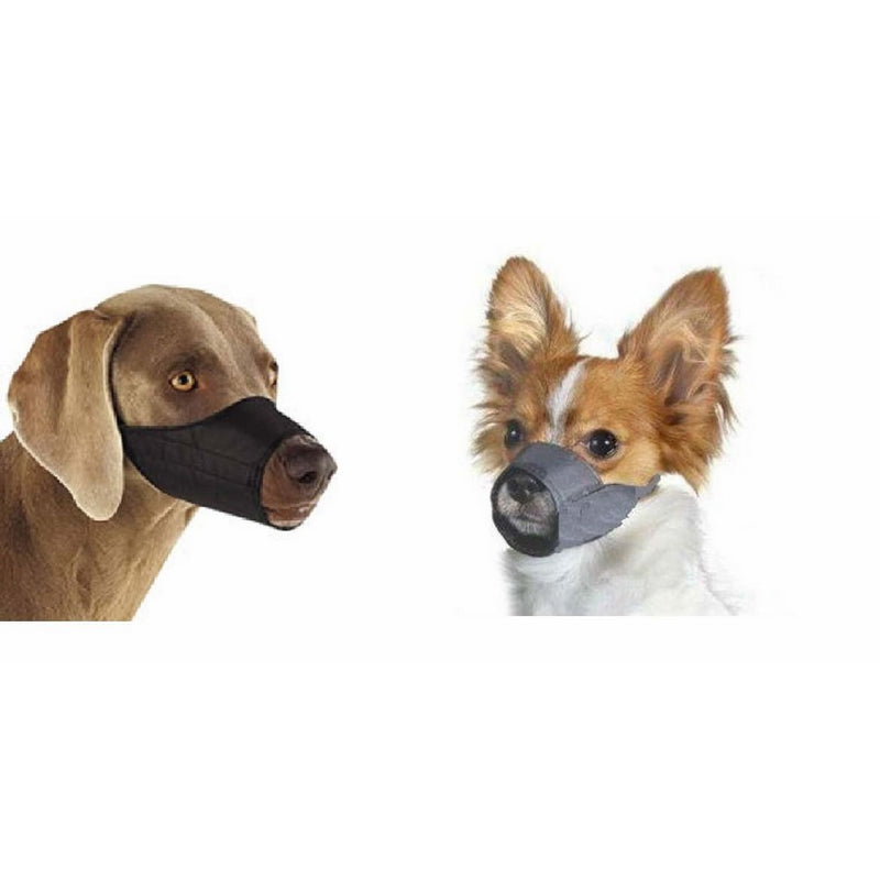 Small Quick Fit Dog Muzzle, Size 1, fit snout size 5", by Downtown Pet Supply