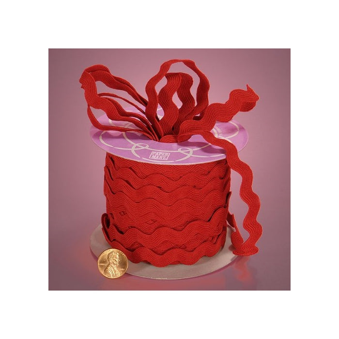 Red Ric Rac Trim, 11mm X 25Yd