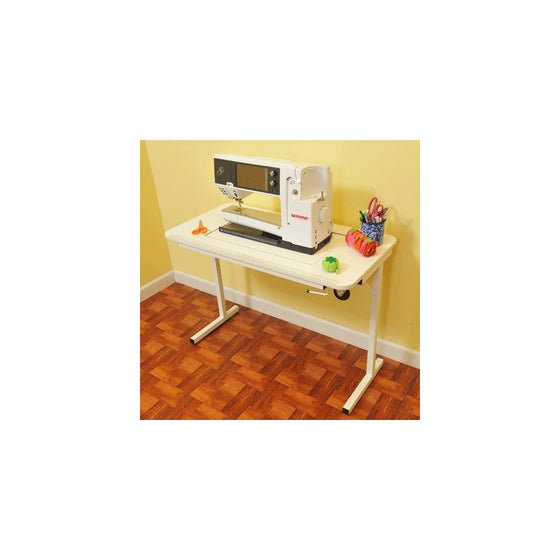 Arrow Gidget II Home Indoor Adjustable Sewing Machine Sturdy Craft Table White