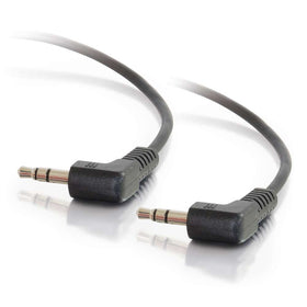 C2G 40585 3.5mm Right Angled M/M Stereo Audio Cable, Aux Cable (12 Feet, 3.65 Meters)