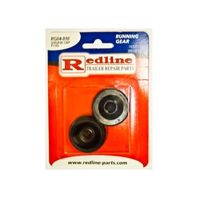 One Pair of Trailer Grease Cap Plugs Redline RG04-010