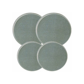Reston Lloyd Electric Stove Burner Covers, Set of 4, Stainless Steel Look