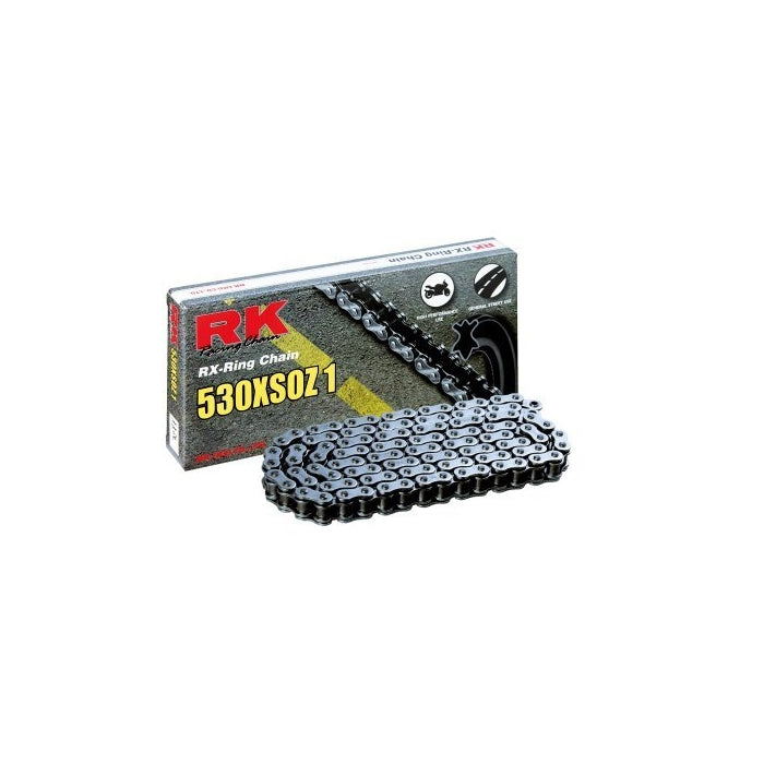 RK Racing Chain 530XSOZ1-140 Steel 140-Links RX-Ring Chain with Connecting Link
