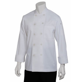 Chef Works Men's Le Mans Chef Coat, White, Small